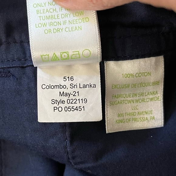 LILY PULITZER CALLAHAN JACQUARD SHORTS NAVY BLUE SIZE 2 Summer Preppy Academia - Picture 10 of 13